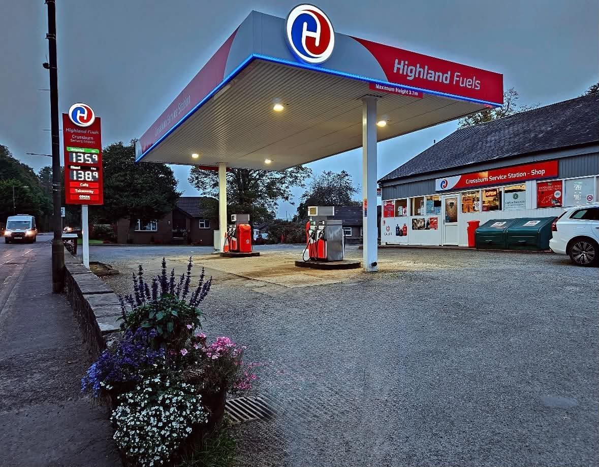 Crossburn forecourt